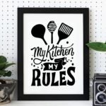 Kitchen lettering art