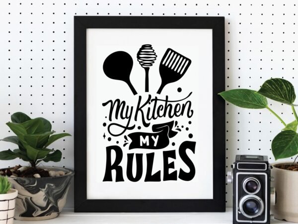 Kitchen lettering art